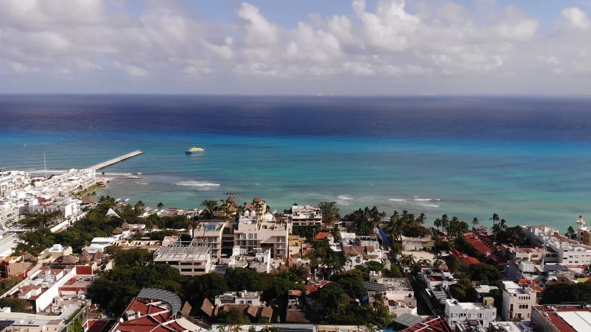Image of a Ocean View, featuring Coastal Cityscape and Beachfront Living.