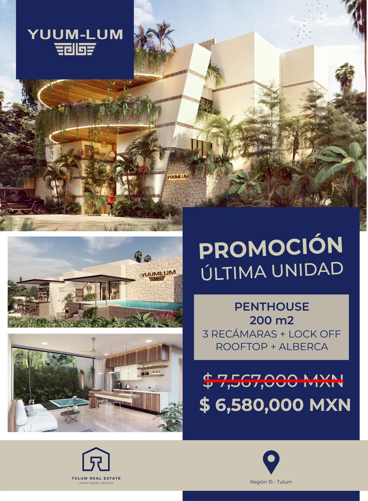 Image of a Penthouse Unit, featuring Rooftop Terrace and Private Plunge Pool.