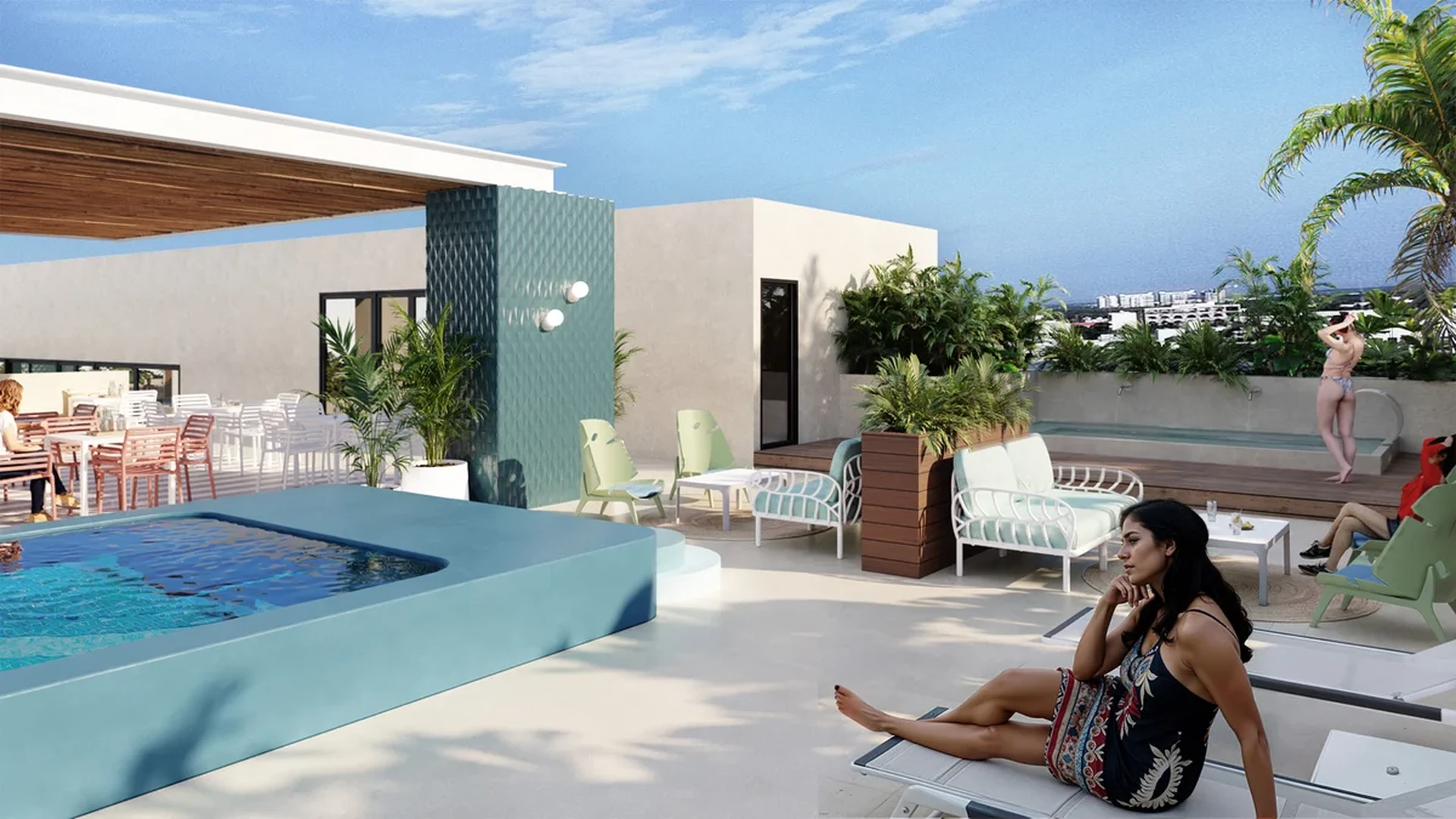 Image of a Rooftop Terrace, featuring Sundeck and Plunge Pool.