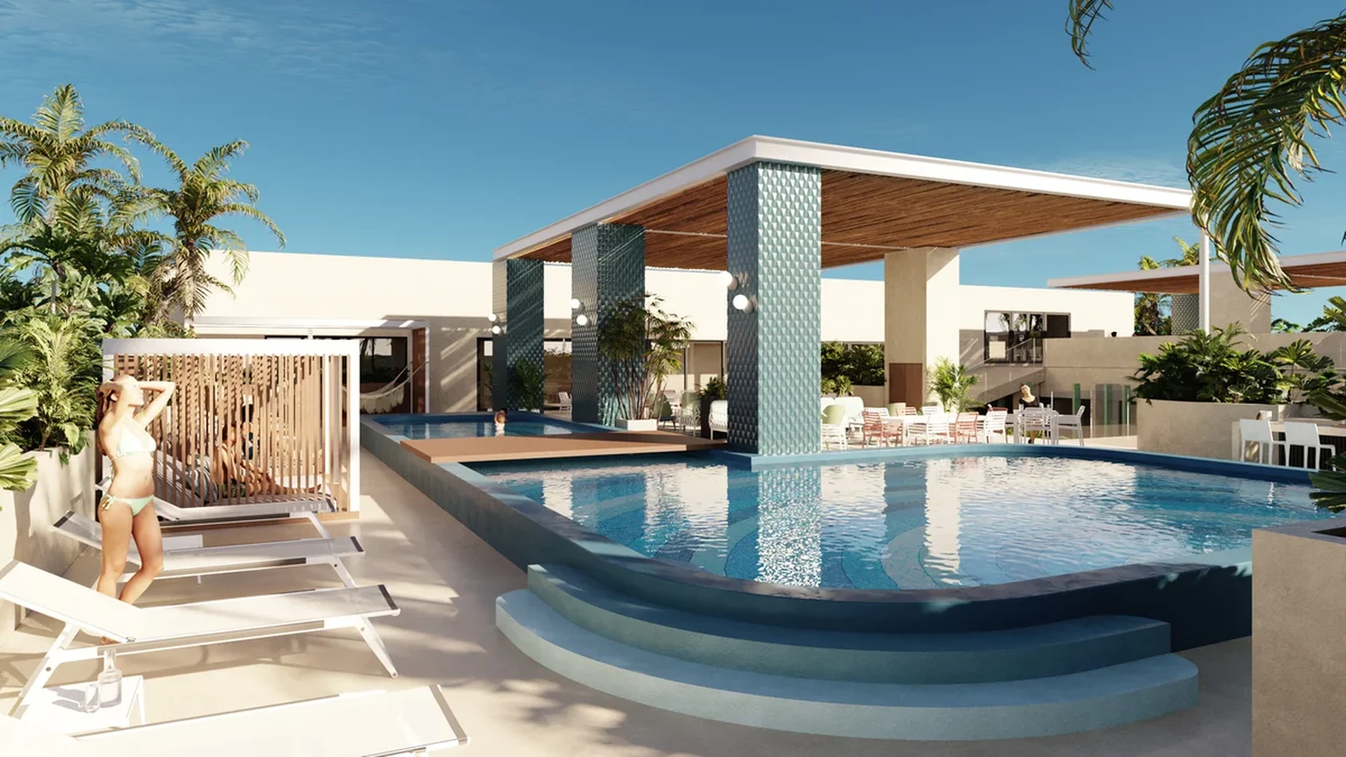 Image of a Rooftop Terrace, featuring Swimming Pool and Resort-Style Pool.