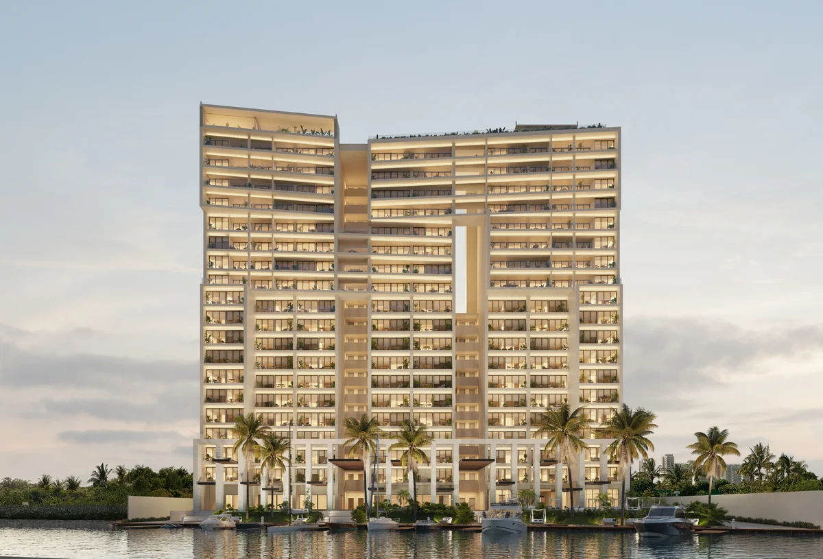 Image of a Waterfront Living, featuring Luxury High-Rise and Modern Architecture.