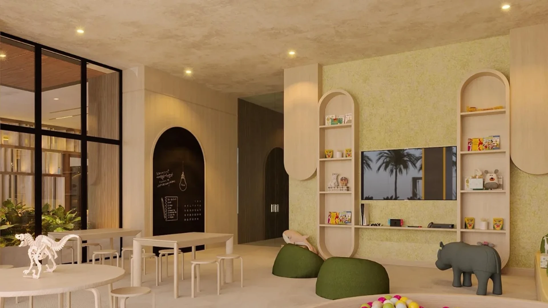 Image of a Kids Playroom, featuring Children's Club and Modern Design.