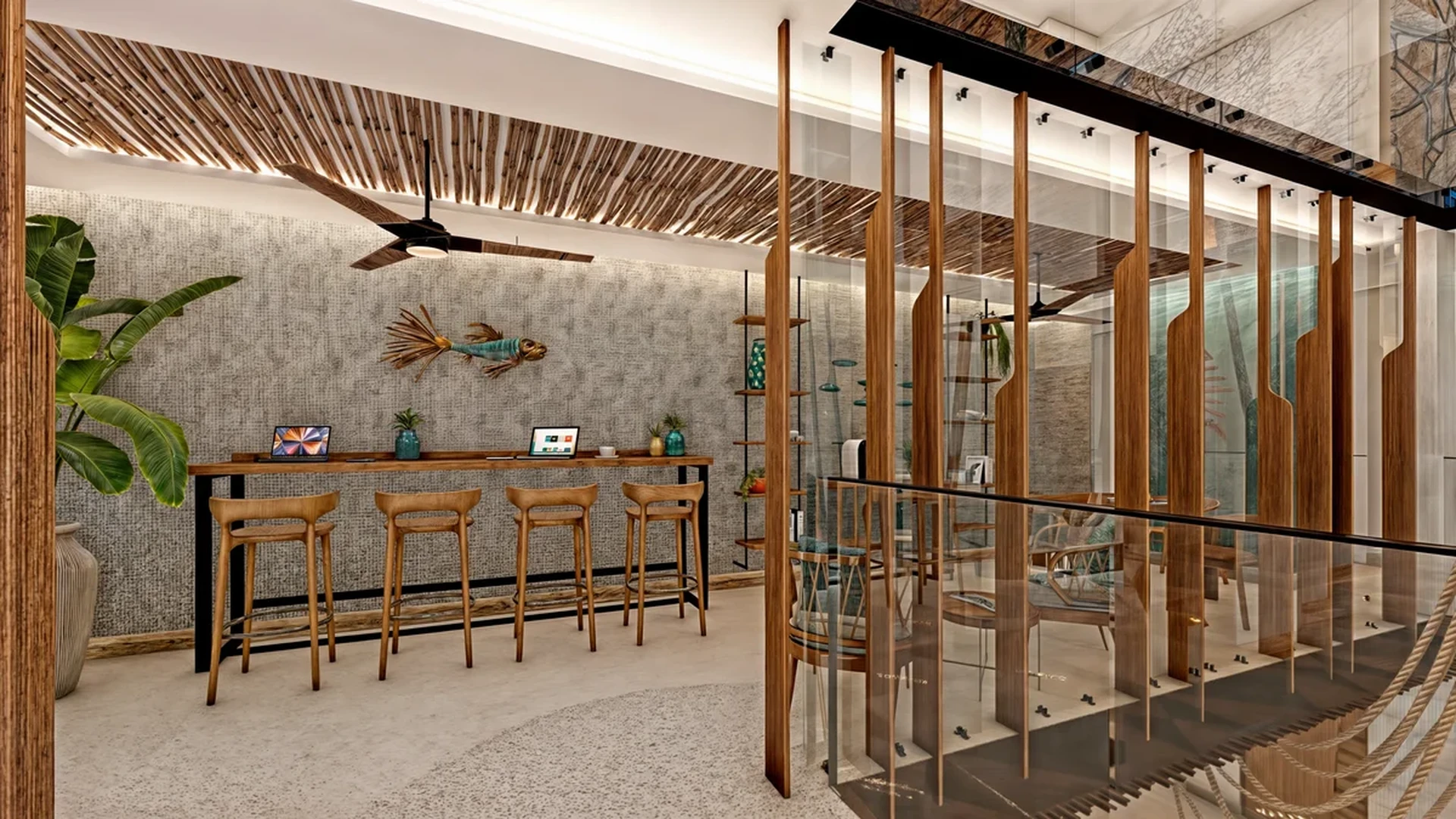 Image of a Coworking Space, featuring Residents' Lounge and Lobby.