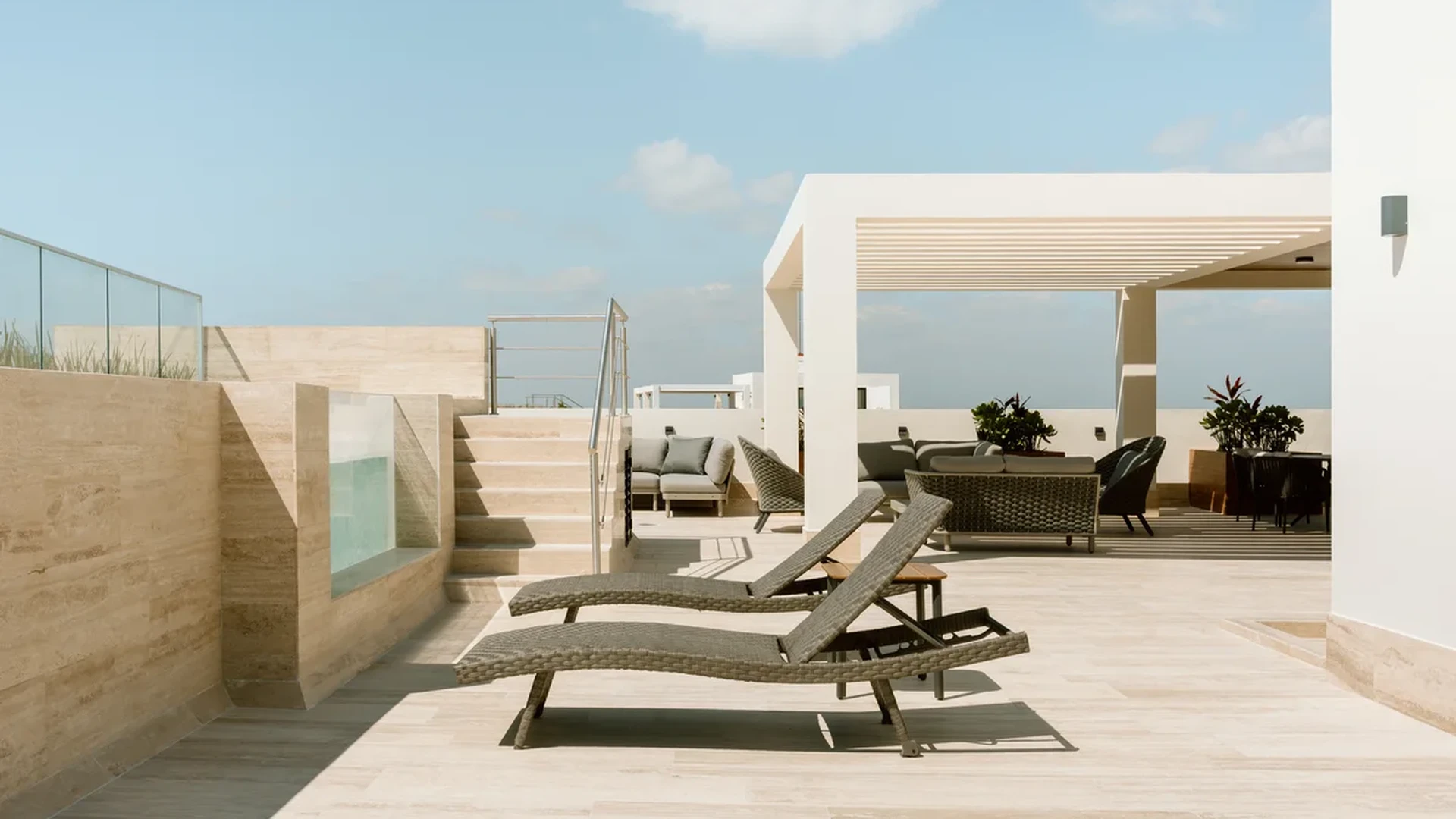 Image of a Rooftop Terrace, featuring Private Plunge Pool and Sun Deck.