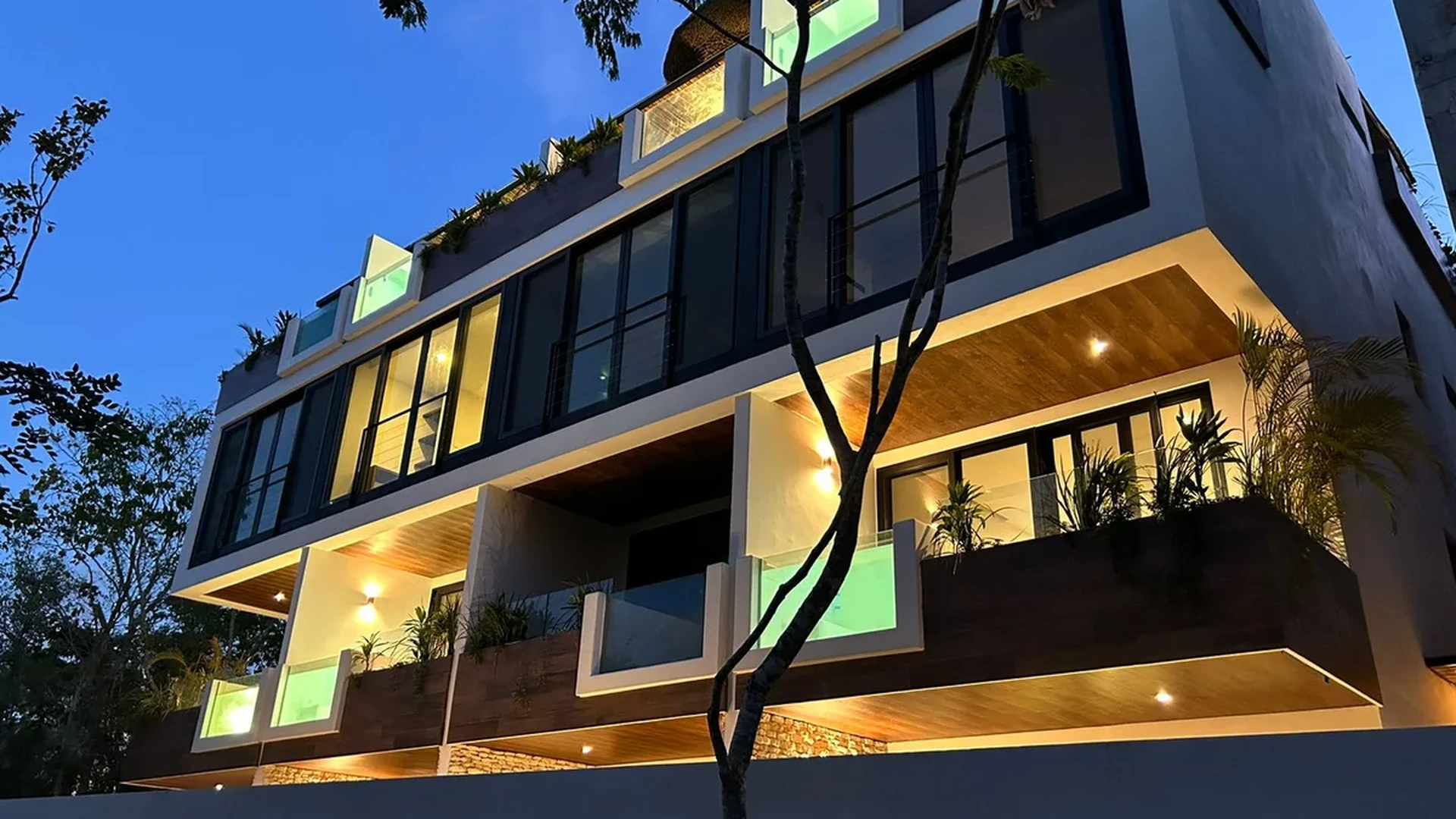 Image of a Modern Architecture, featuring Luxury Condominiums and Private Balconies.