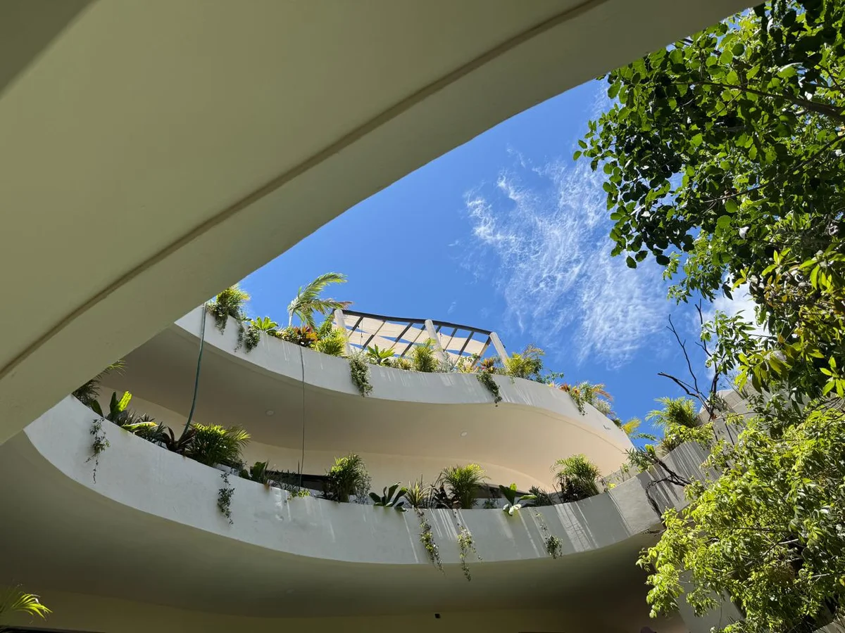 Image of Rooftop Terrace at TsOn, featuring Modern Architecture, Lush Landscaping.
