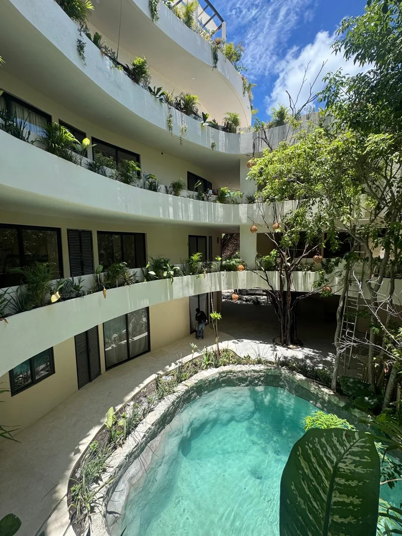 Image of Swimming Pool at TsOn, featuring Courtyard Pool, Tropical Architecture.