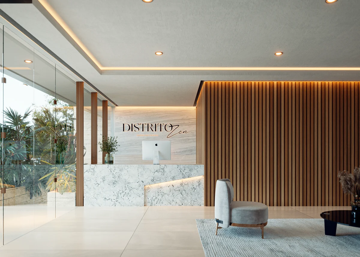Image of Lobby at Distrito Zen, featuring Modern Lobby, Luxury Reception.