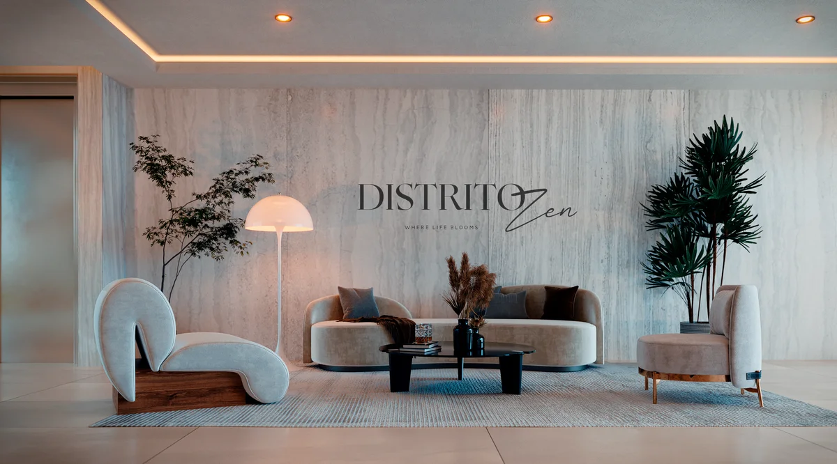 Image of Lobby at Distrito Zen, featuring Modern Lobby, Luxury Lounge.