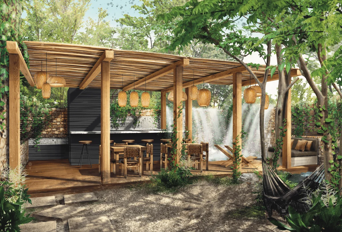 Image of Lounge at Adhonai, featuring Outdoor Living, Covered Patio.