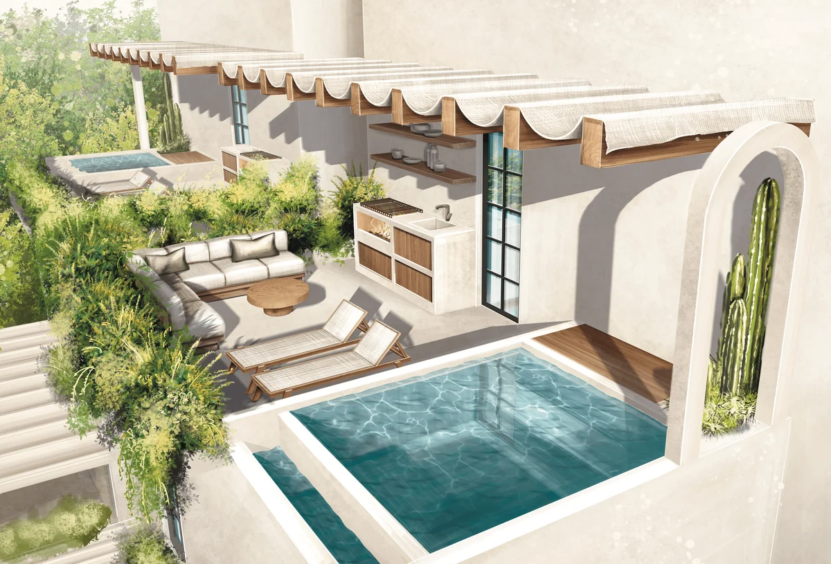 Image of Swimming Pool at Adhonai, featuring Rooftop Terrace, Private Pool.