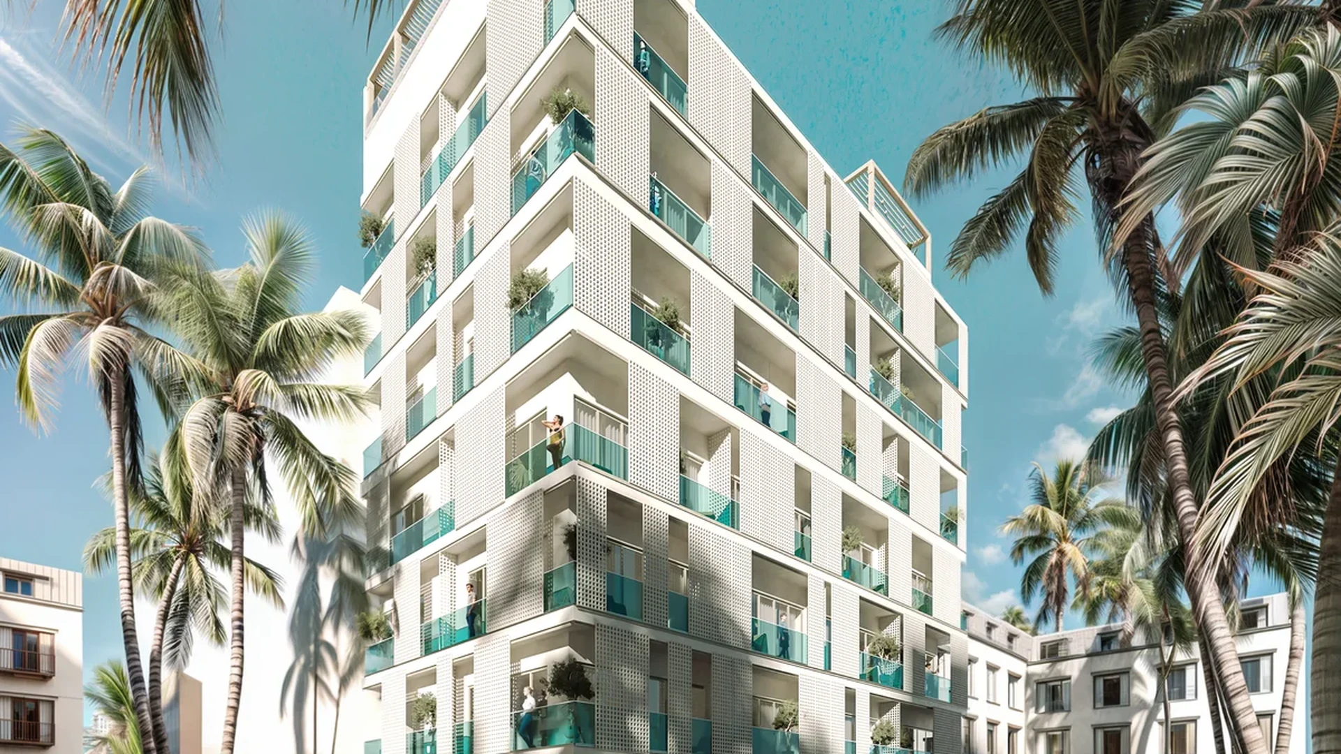 Image of Rooftop Terrace at Spirit 1990, featuring Modern Architecture, Building Exterior.