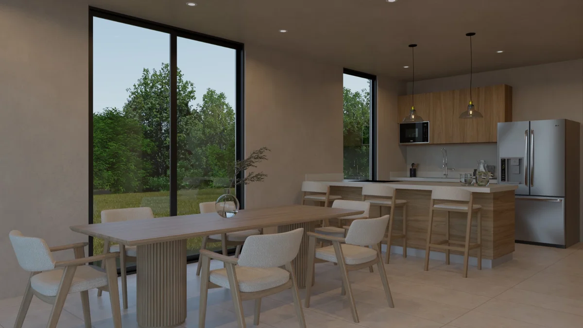 Image of Garden at Elementos Life, featuring Open Concept Living, Modern Kitchen.