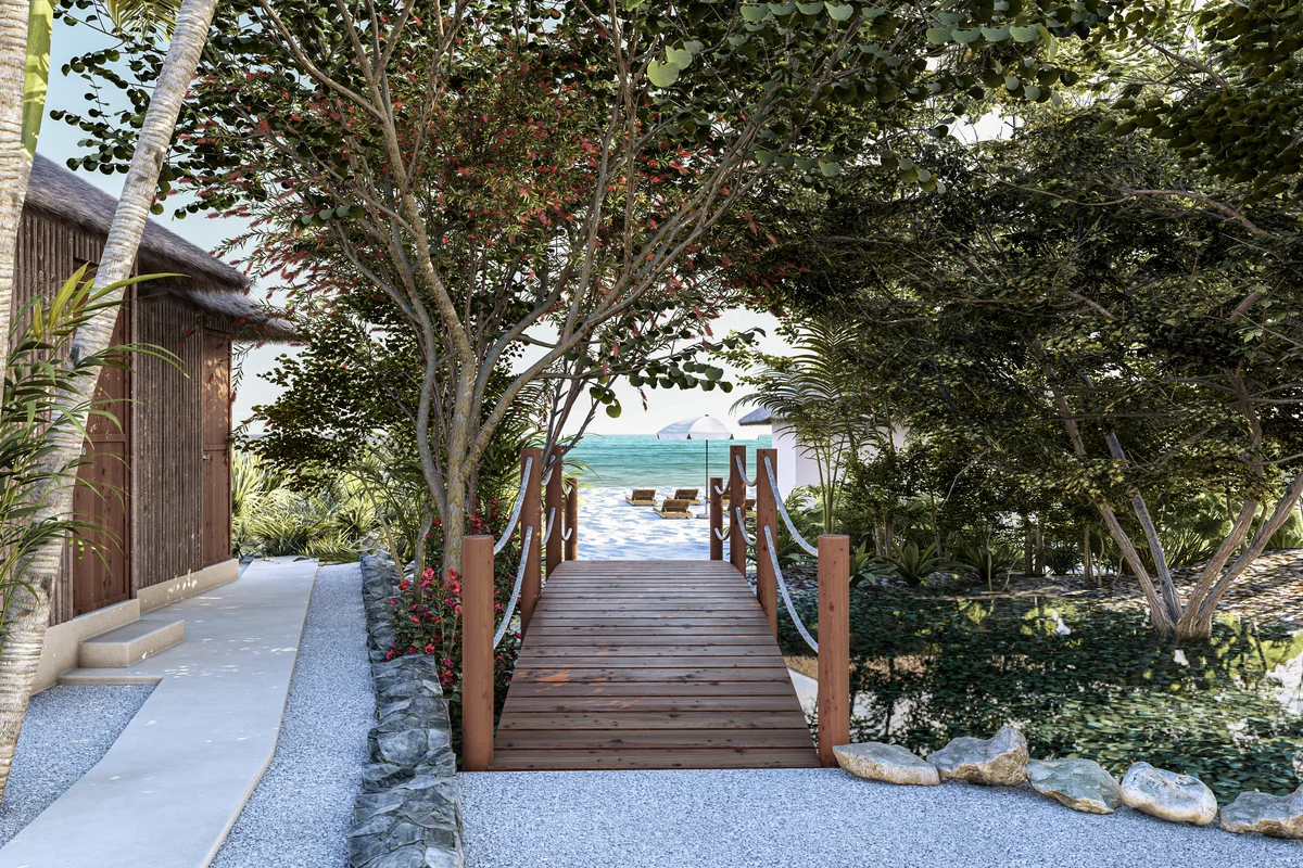 Image of Garden at Elementos Life, featuring Beach Access, Ocean View.