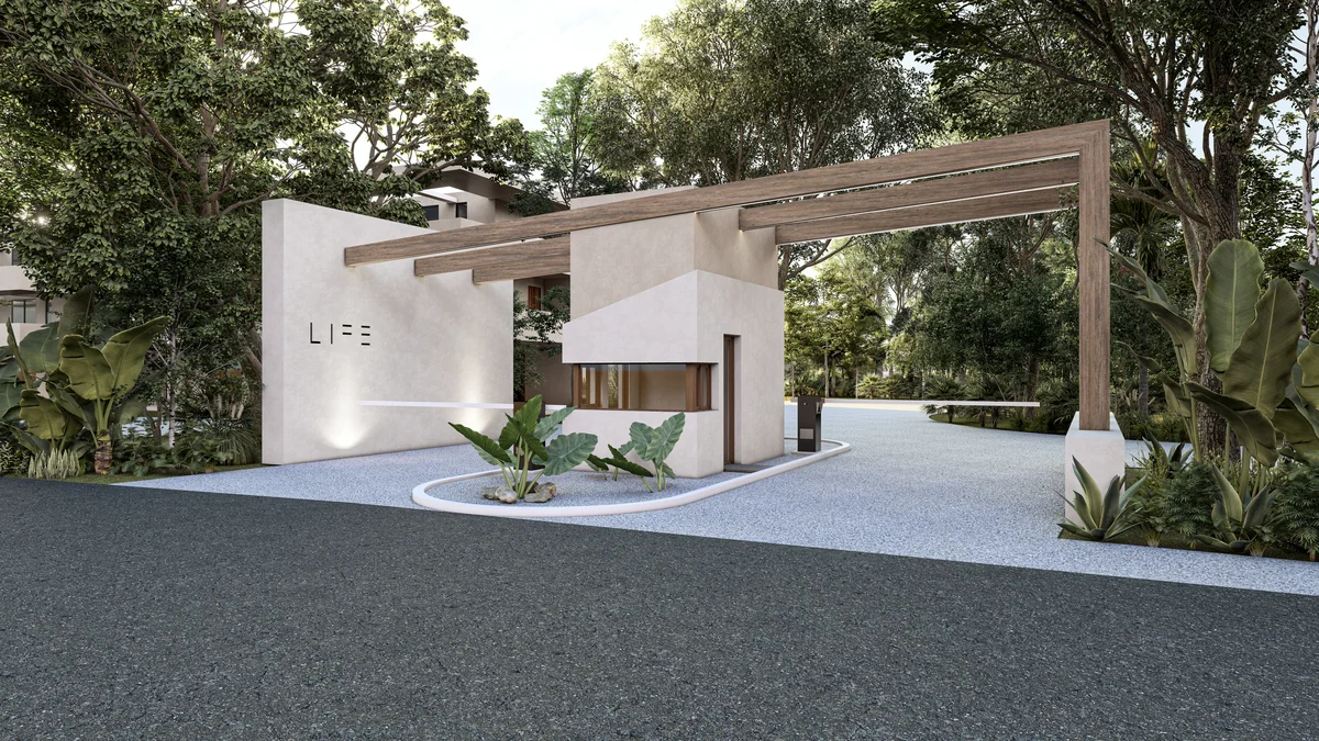 Image of Security at Elementos Life, featuring Gated Community, Secure Entrance.