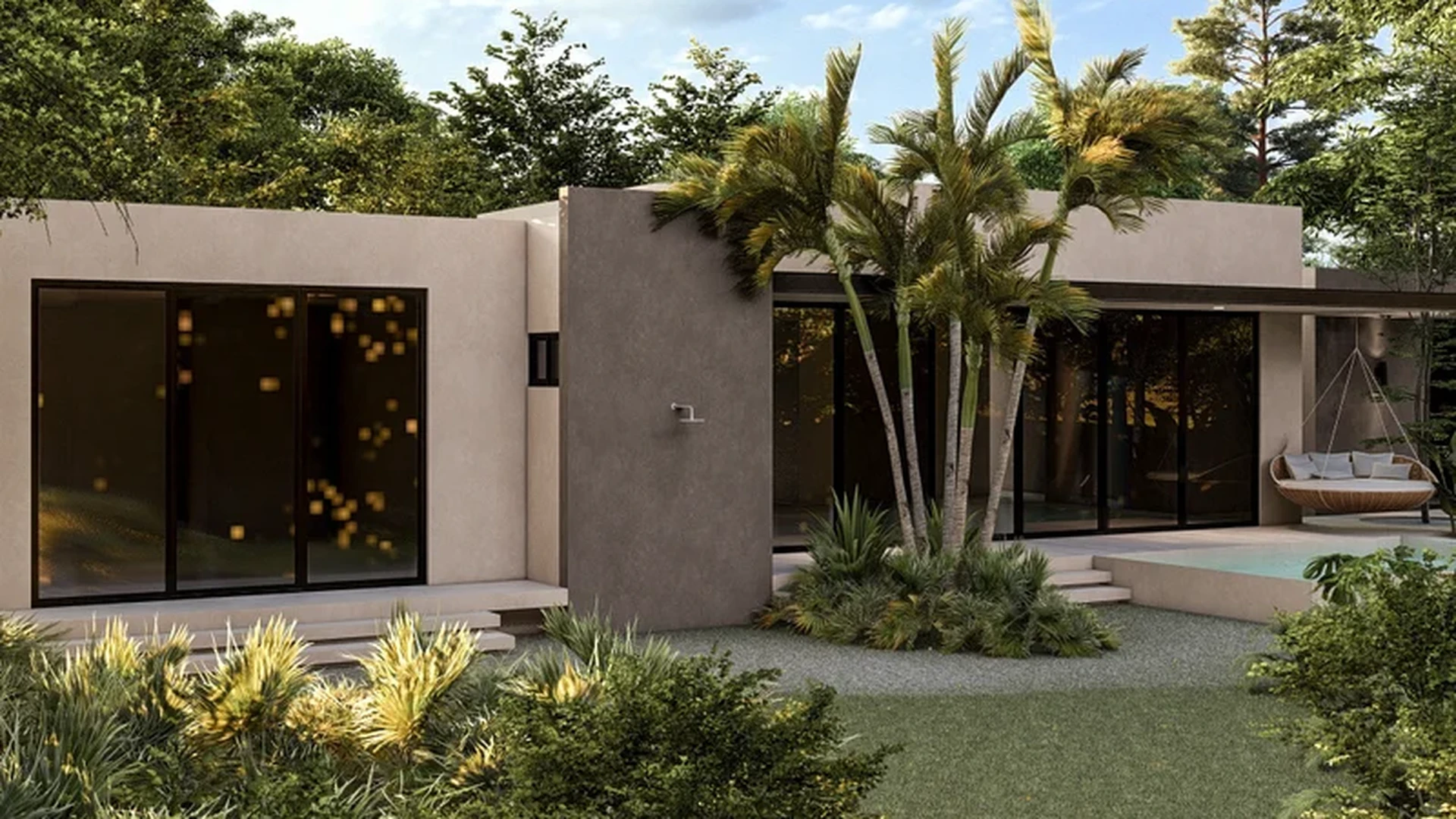 Image of Swimming Pool at Elementos Life, featuring Modern Architecture, Exterior View.