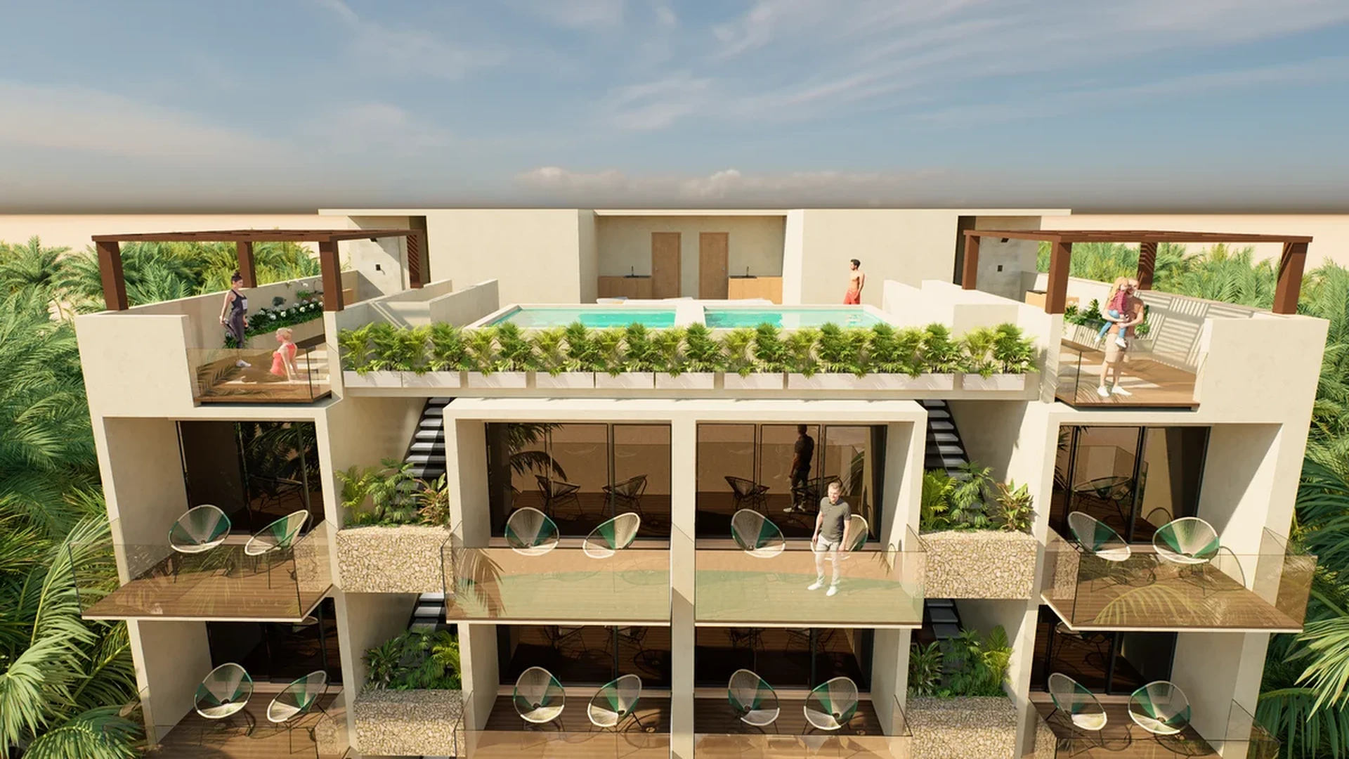 Image of Swimming Pool at Condos 89, featuring Modern Architecture, Rooftop Pool.