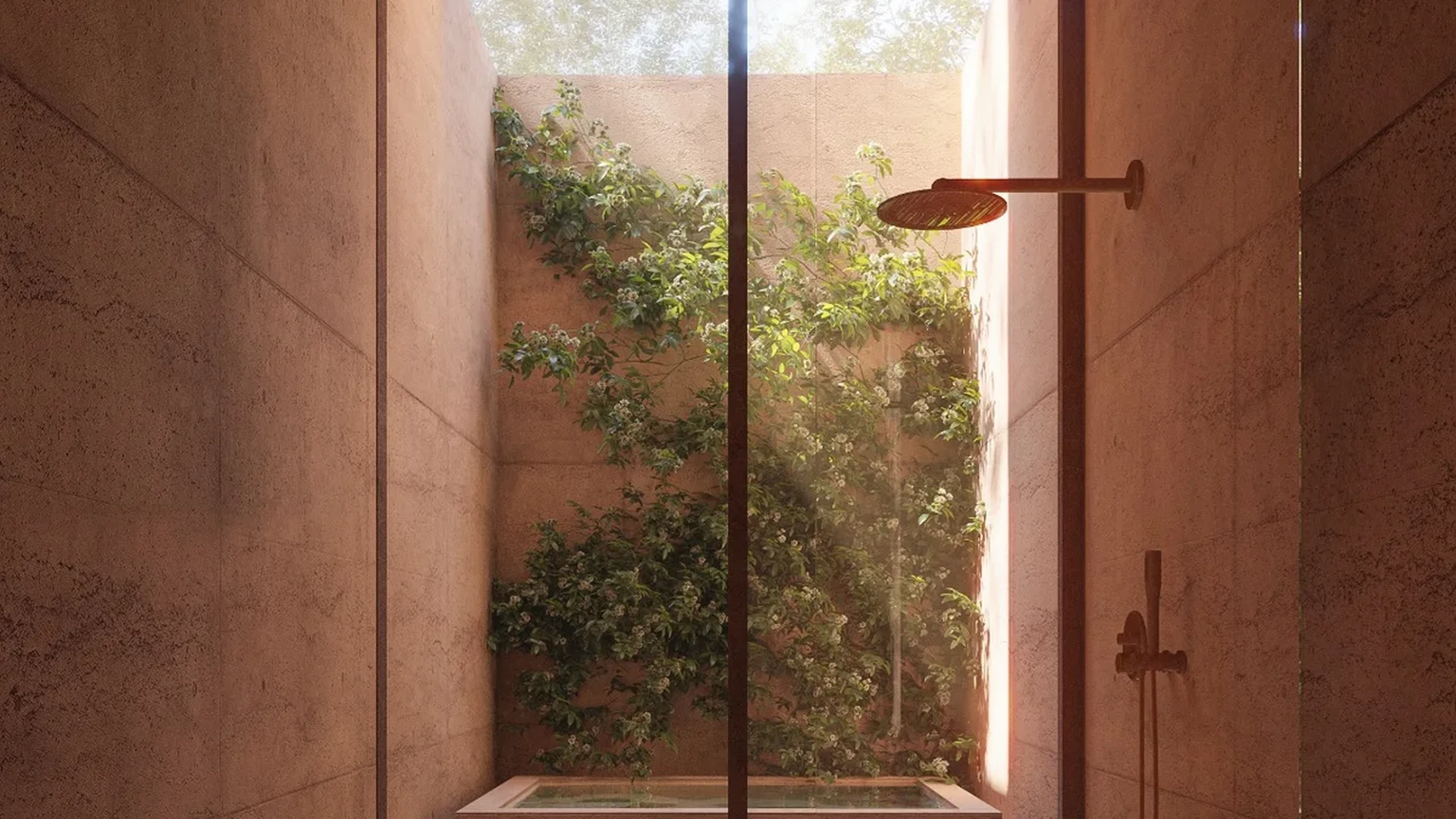 Image of Jacuzzi at Aldea Kalan, featuring Luxury Bathroom, Walk-in Shower.