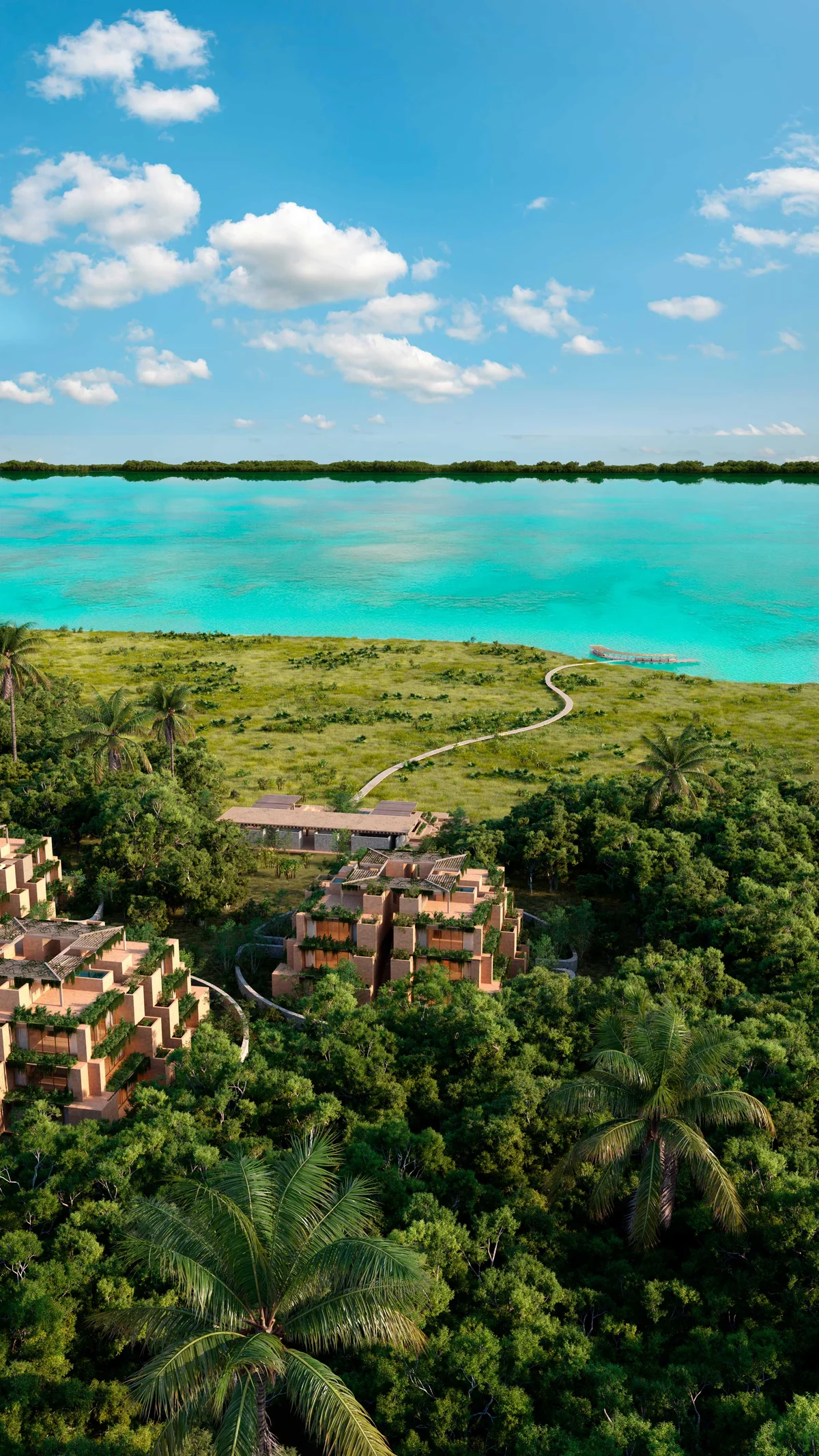 Image of Swimming Pool at Aldea Kalan, featuring Aerial View, Luxury Real Estate.