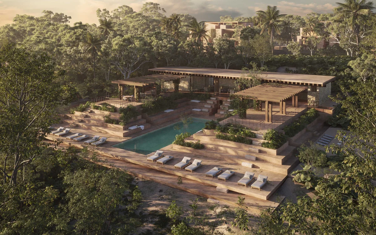 Image of Swimming Pool at Aldea Kalan, featuring Jungle Retreat, Luxury Villa.