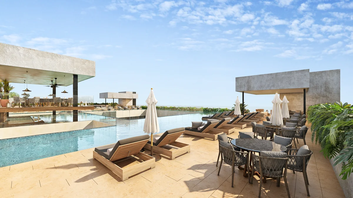 Image of Swimming Pool at Ceiba at 25, featuring Rooftop Pool, Luxury Amenities.