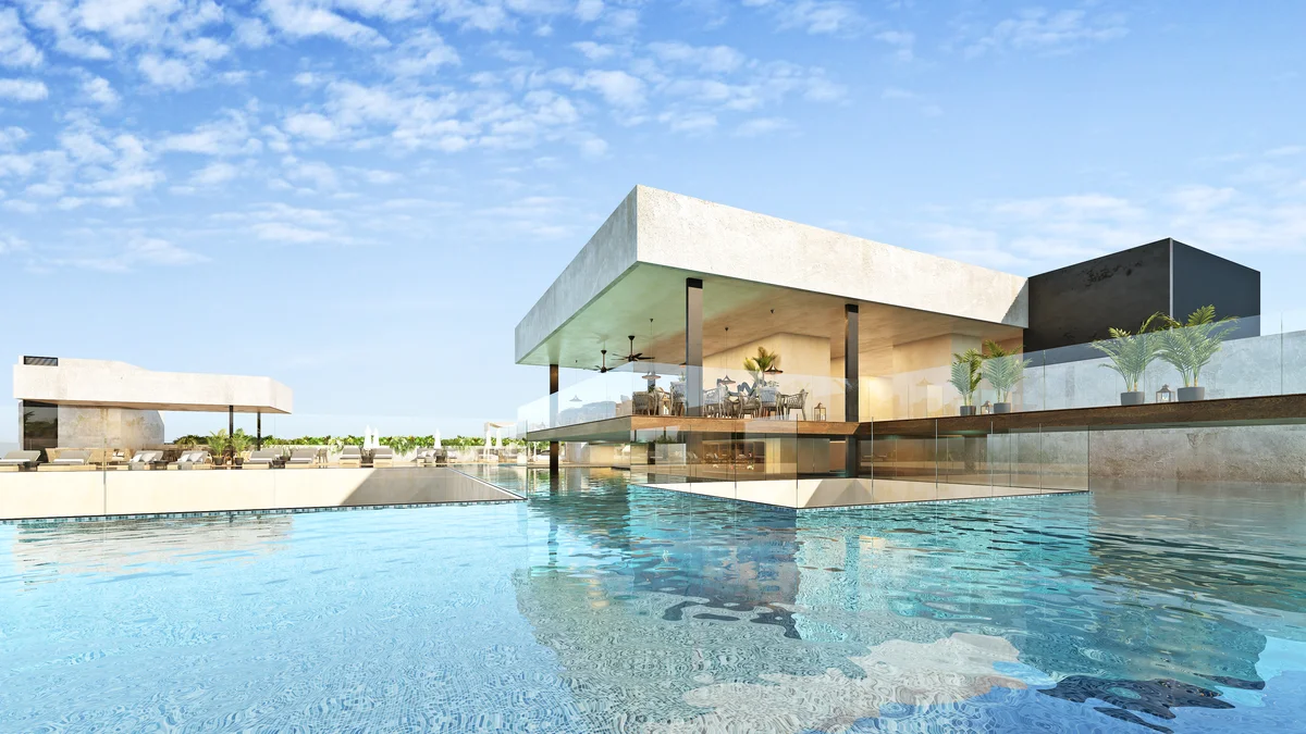 Image of Swimming Pool at Ceiba at 25, featuring Luxury Pool Area, Modern Architecture.