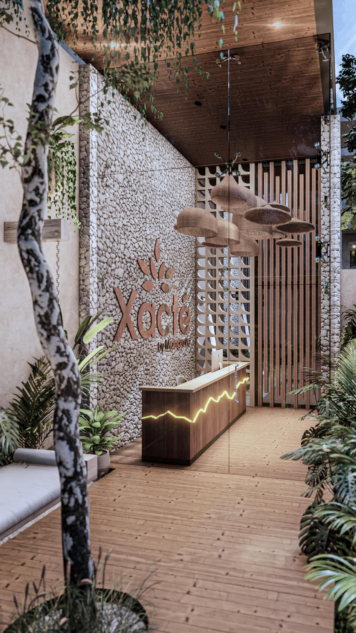 Image of Lobby at Xacte, featuring Lobby Entrance, Reception Desk.