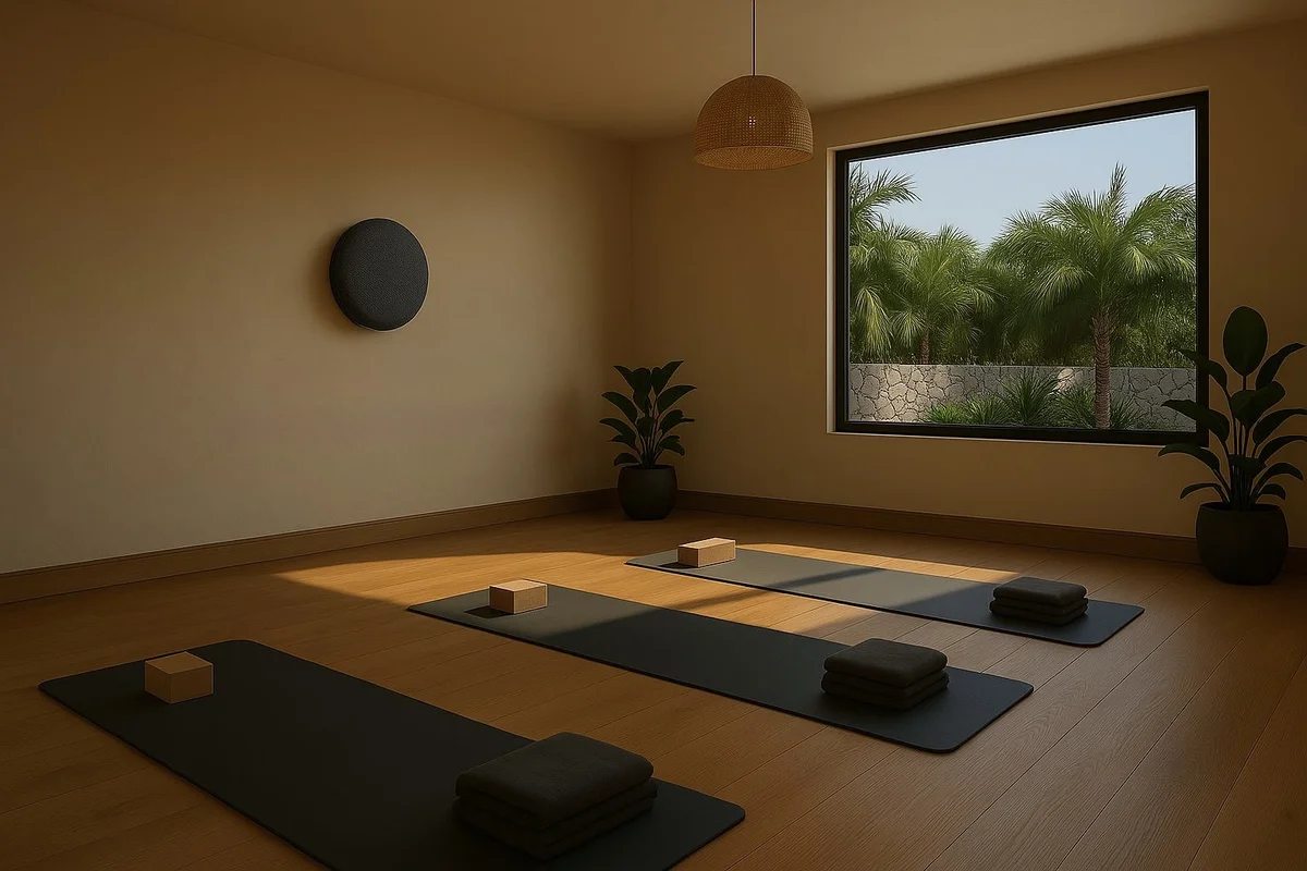 Image of Yoga Deck at Aurea, featuring Yoga Studio, Wellness Center.