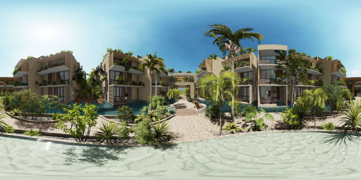 Image of Swimming Pool at Le Reve Cenote, featuring Luxury Condos, Resort Style Pool.