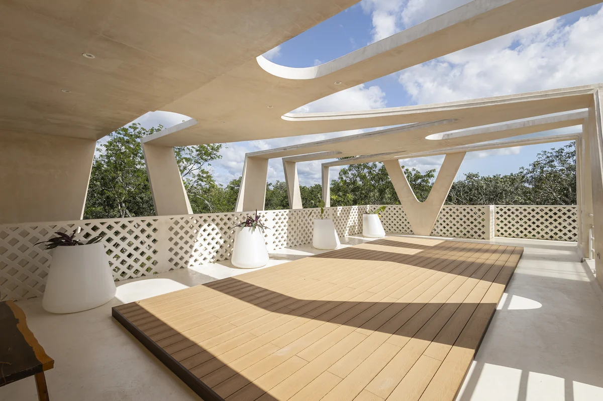 Image of Rooftop Terrace at Menotto 11, featuring Rooftop Terrace, Modern Architecture.