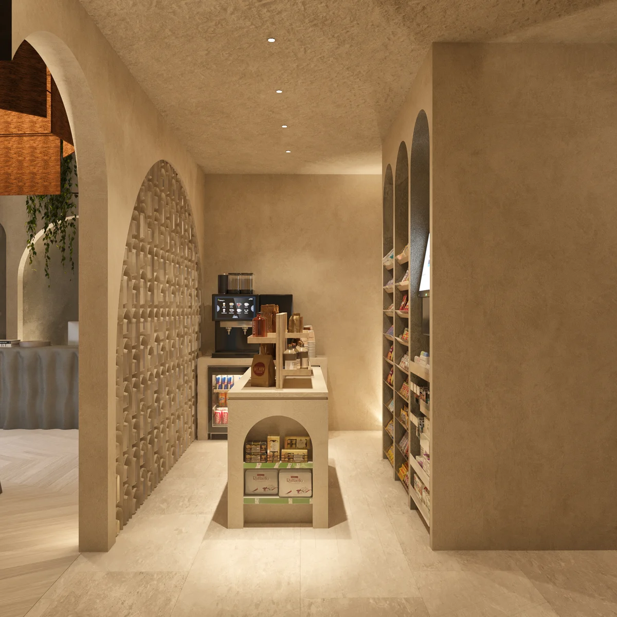 View of Building Amenity at Vernal, showcasing Pantry, Coffee Station.