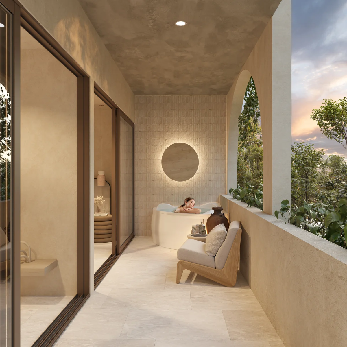 Image of Garden at Vernal, featuring Private Balcony, Outdoor Bathtub.