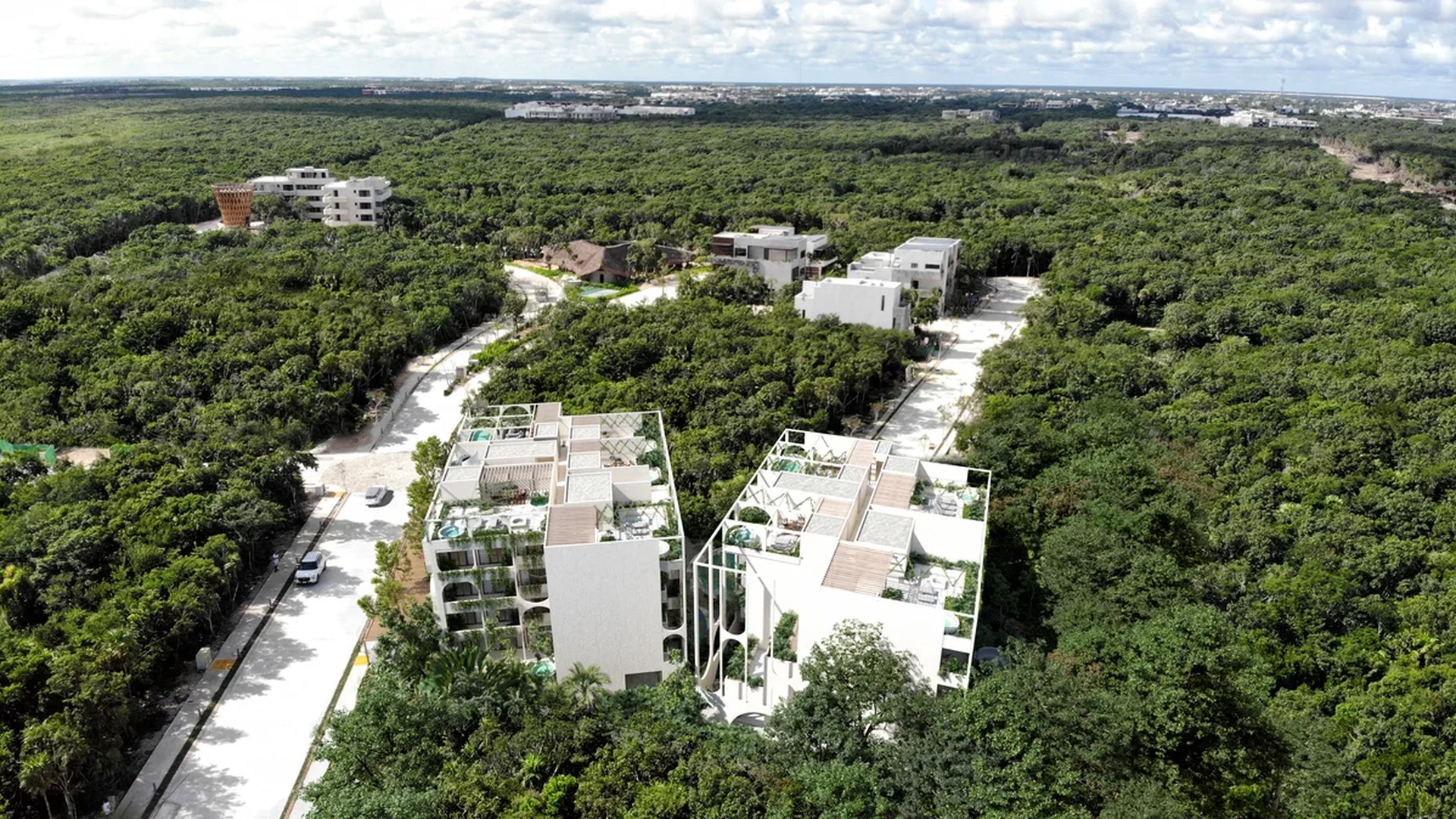 Image of Swimming Pool at Vernal, featuring Aerial View, Modern Architecture.