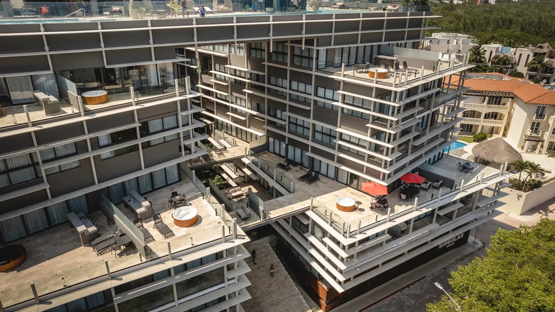 Image of Swimming Pool at Singular Dream, featuring Modern Architecture, Luxury Apartments.