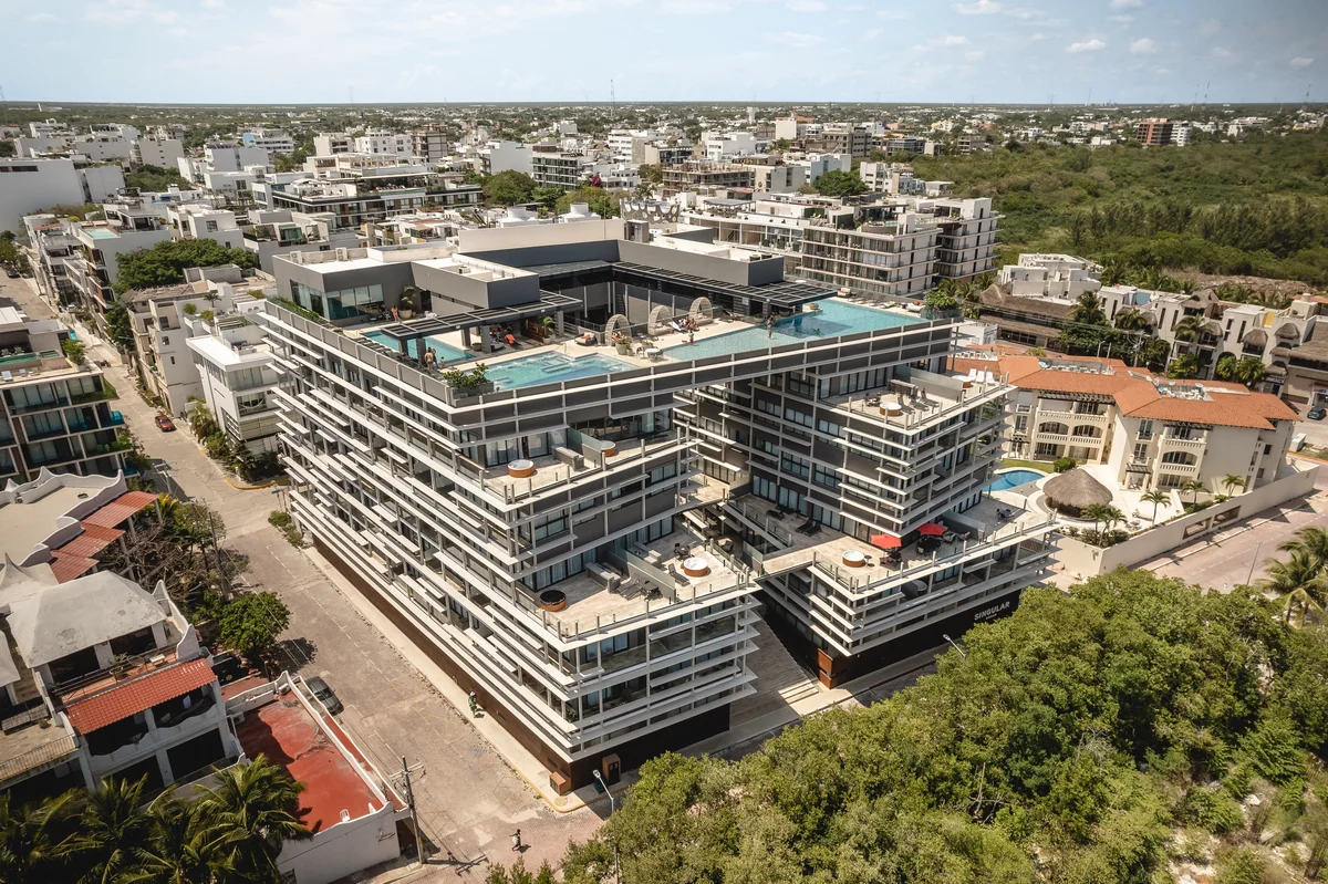 Image of Swimming Pool at Singular Dream, featuring Aerial View, Modern Architecture.