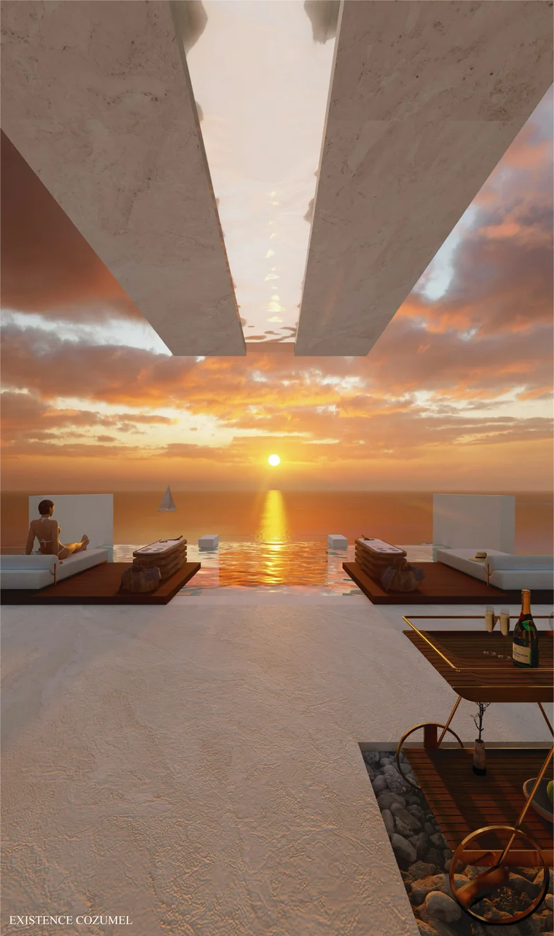 Image of Swimming Pool at Existence, featuring Infinity Pool, Ocean View.
