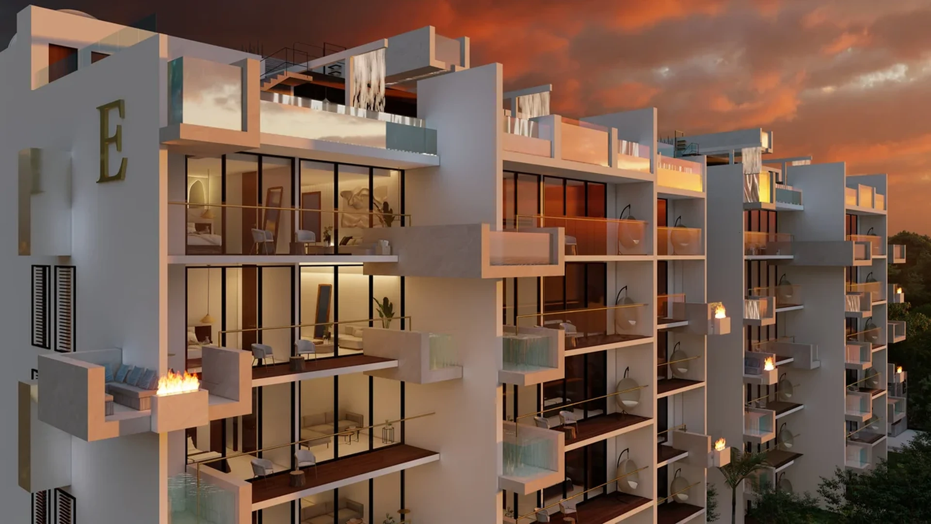 Image of Swimming Pool at Existence, featuring Modern Architecture, Luxury Apartments.