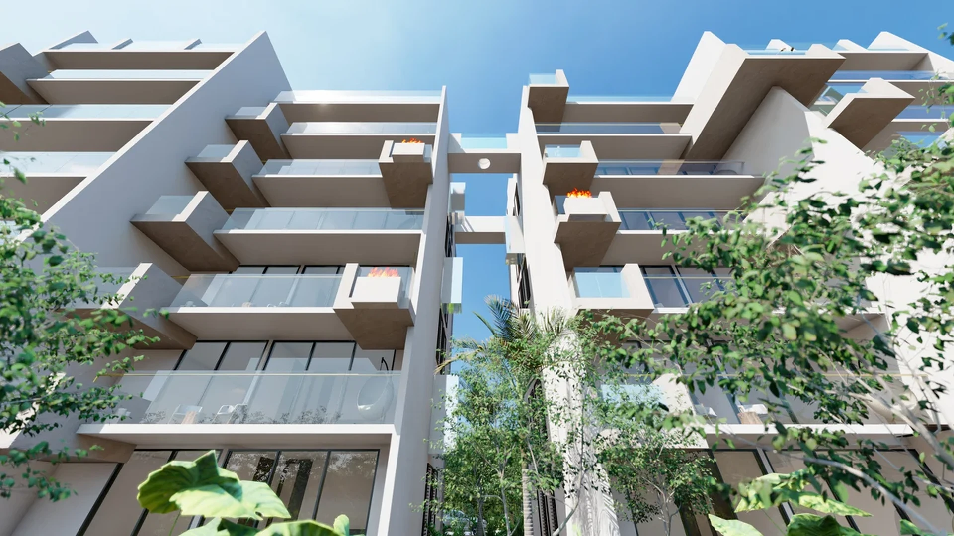 Image of Swimming Pool at Existence, featuring Modern Architecture, Building Exterior.