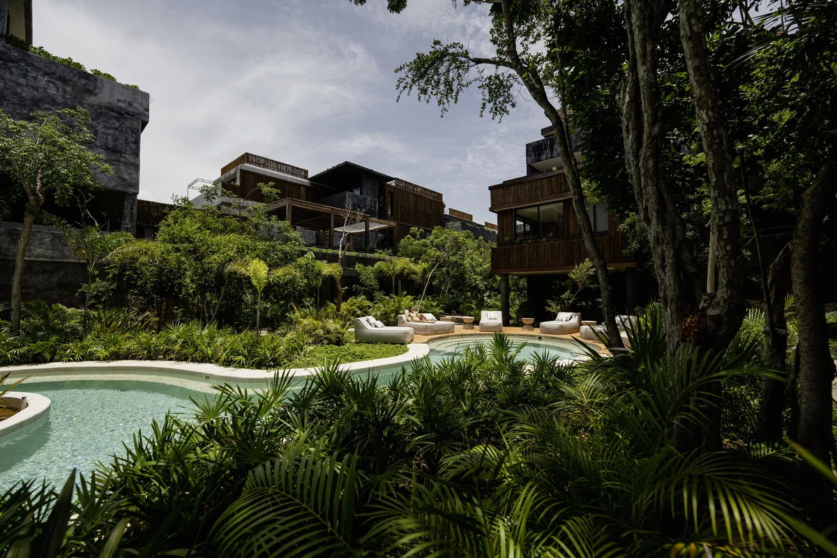 Image of Swimming Pool at Humana, featuring Resort Style Pool, Lush Landscaping.