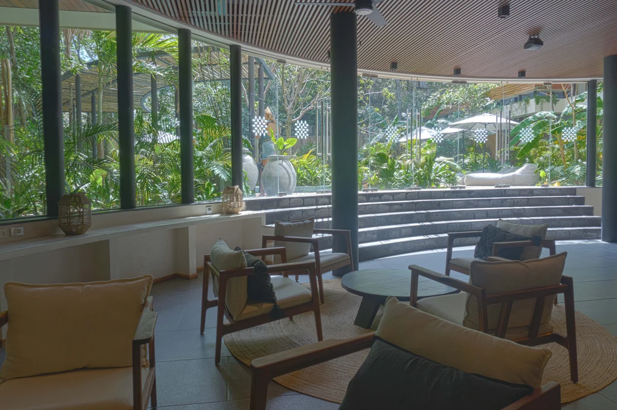 Image of Lounge at Miraluna, featuring Modern Lounge, Indoor-Outdoor Living.