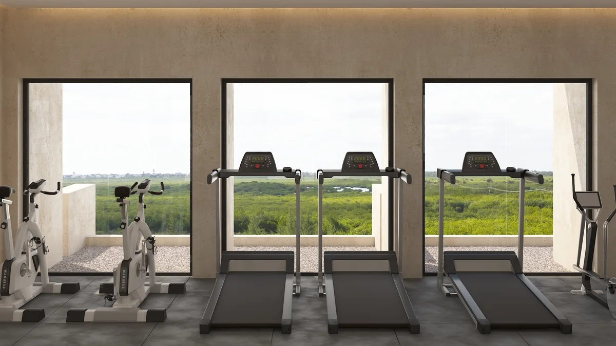 Image of Gym at Piedra de Mar, featuring Fitness Center, Gym.