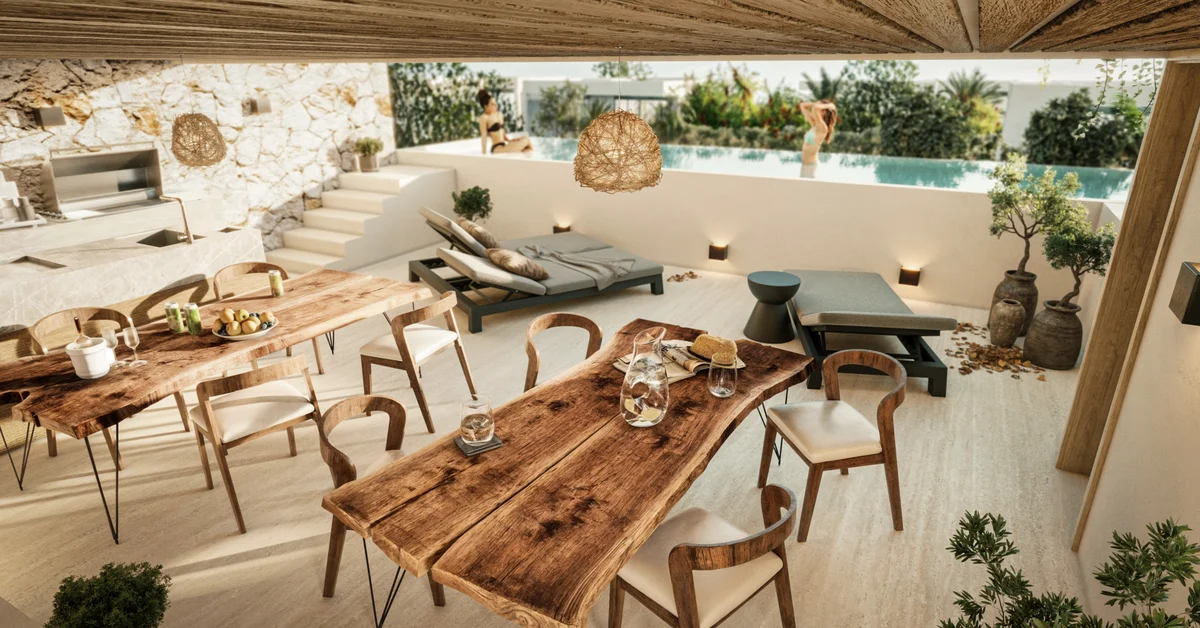 Image of Swimming Pool at Calypso, featuring Outdoor Living, Luxury Terrace.