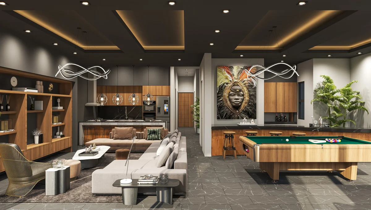 Image of Lounge at Mya Diamond 64st, featuring Entertainment Room, Luxury Lounge.