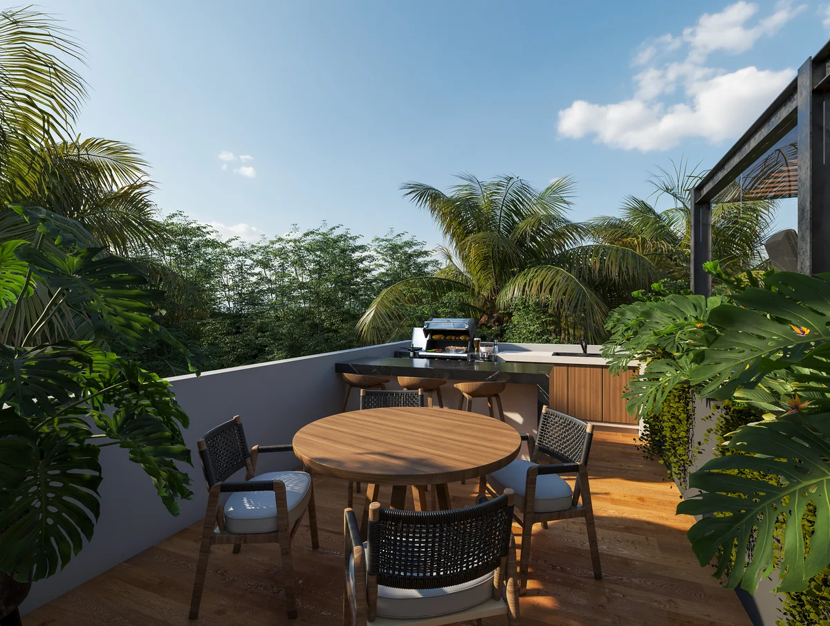 Image of Rooftop Terrace at Mya Diamond 64st, featuring Rooftop Terrace, Outdoor Kitchen.