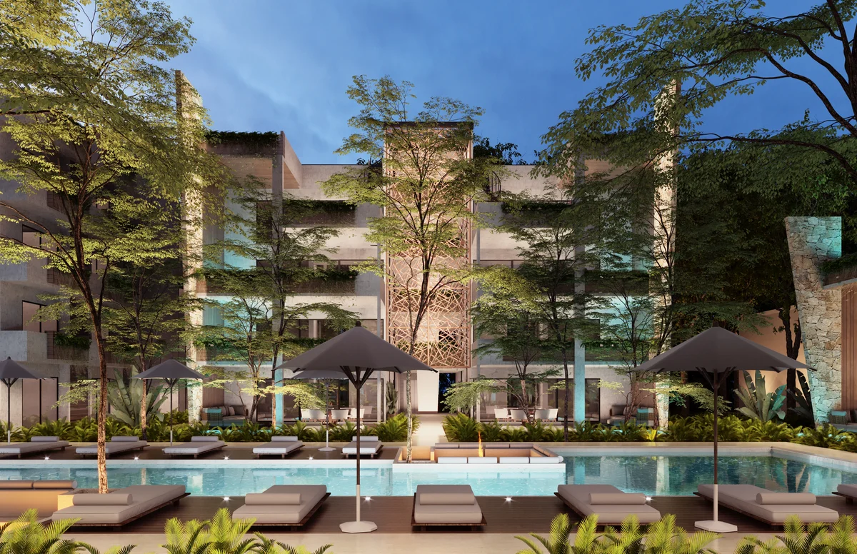 Image of Swimming Pool at Baikal, featuring Resort Style Pool, Luxury Apartments.