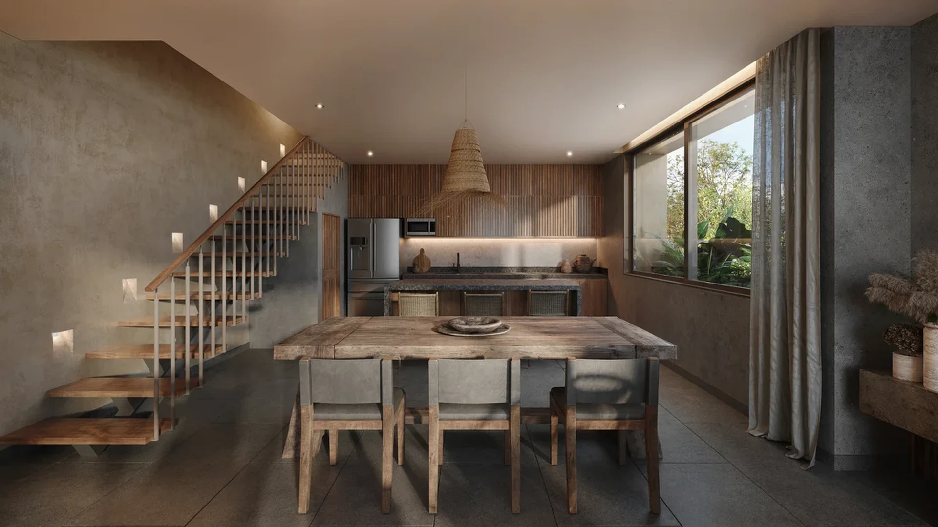 Image of Garden at Mestiza 15, featuring Modern Kitchen, Open Concept Living.