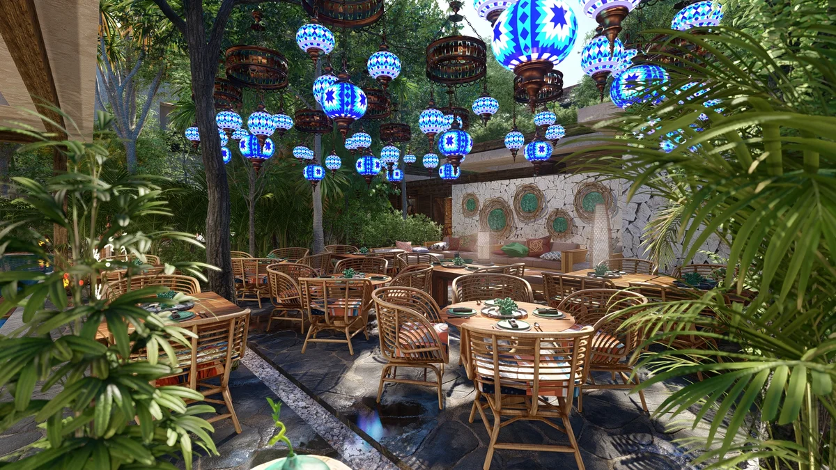 Image of Lounge at Mestiza 15, featuring Outdoor Lounge, Tropical Garden.