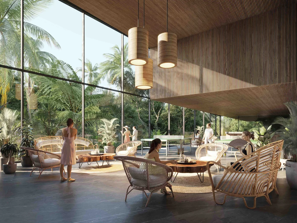 Image of Lounge at View Towers, featuring Amenity Lounge, Modern Architecture.