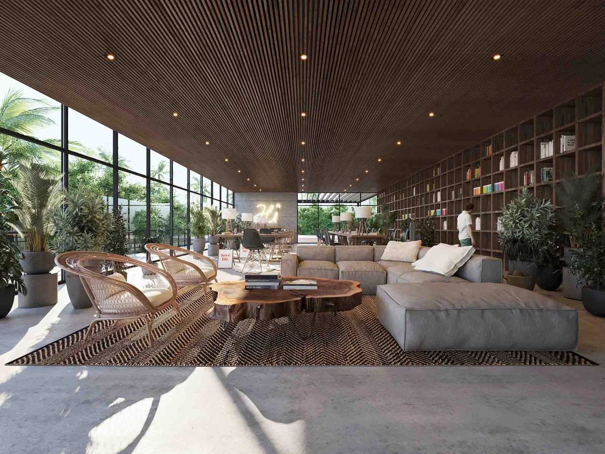 Image of Lounge at View Towers, featuring Residents Lounge, Coworking Space.