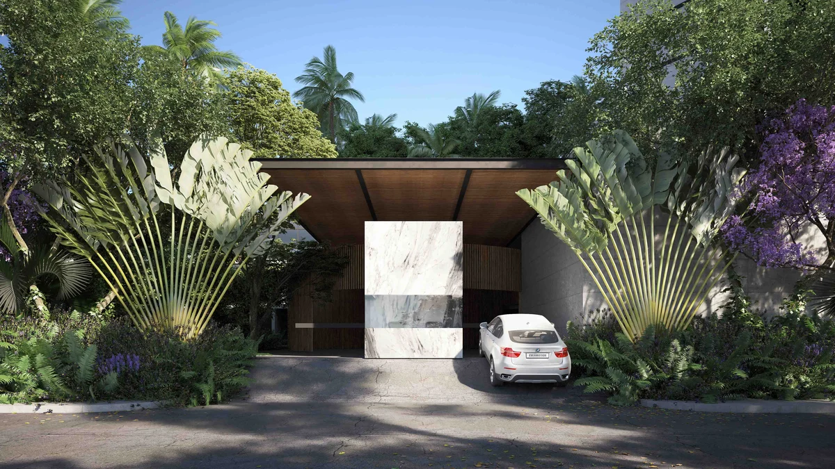 Image of Garden at View Towers, featuring Modern Architecture, Luxury Villa.